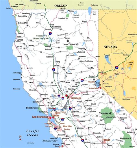 map of cities in northern california|Northern California .